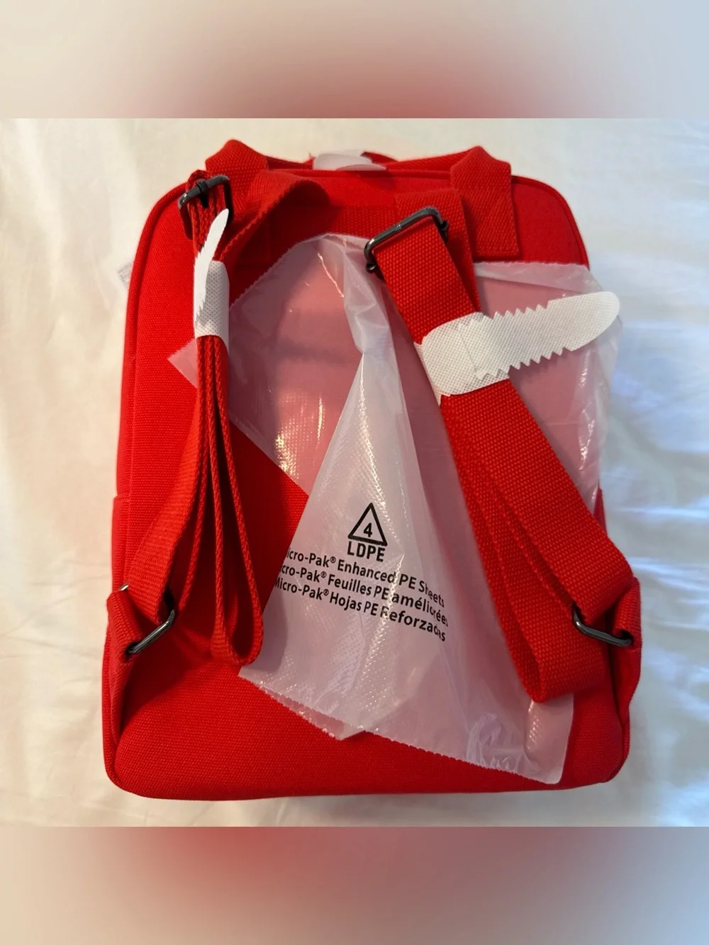 Disney Parks Backpack 2025 Loungefly Canvas Mickey Minnie Balloons Red New w Tag